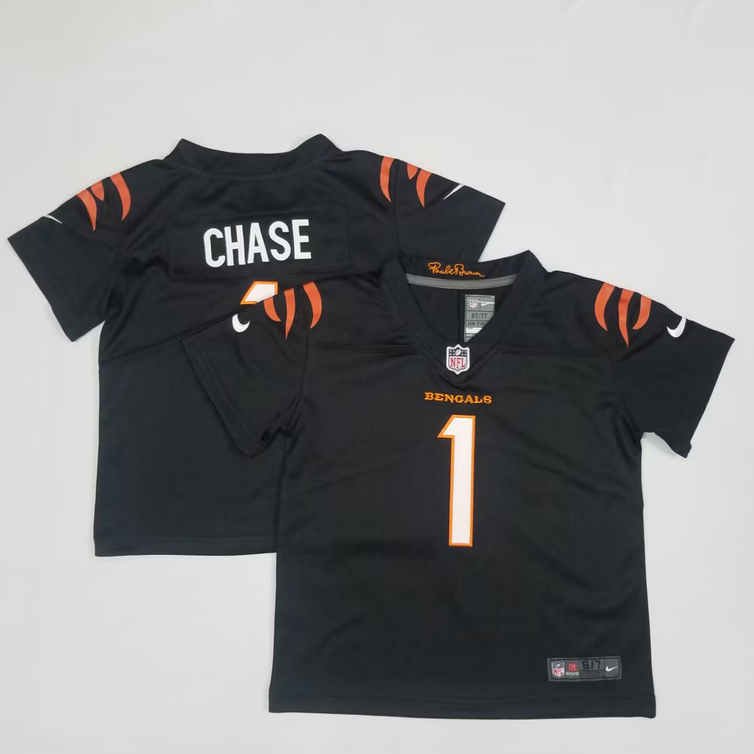 Toddler Cincinnati Bengals #1 Ja'Marr Chase Black Nike Vapor Limited Jersey
